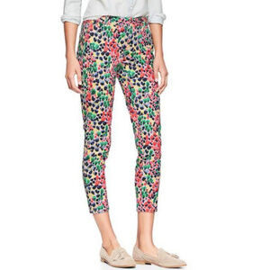 Gap Abstract Spot Floral Print Skinny Mini Pants